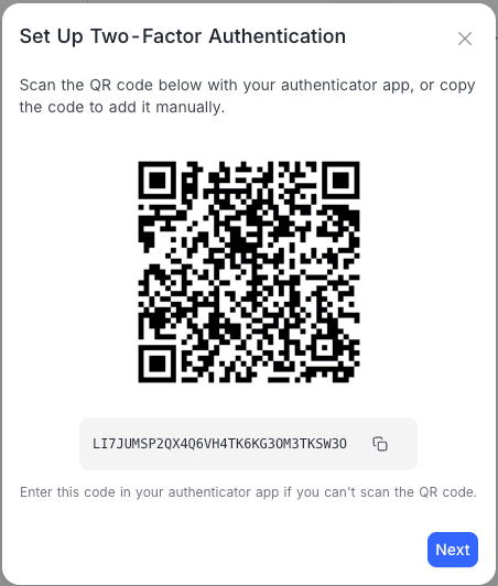 Scan QR code