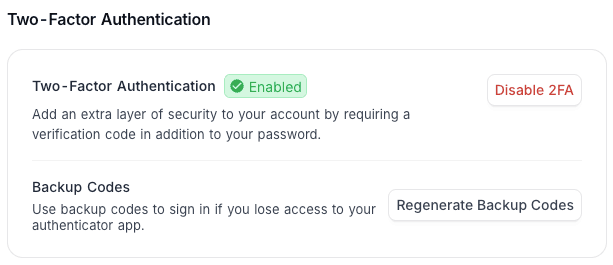 2FA enabled
