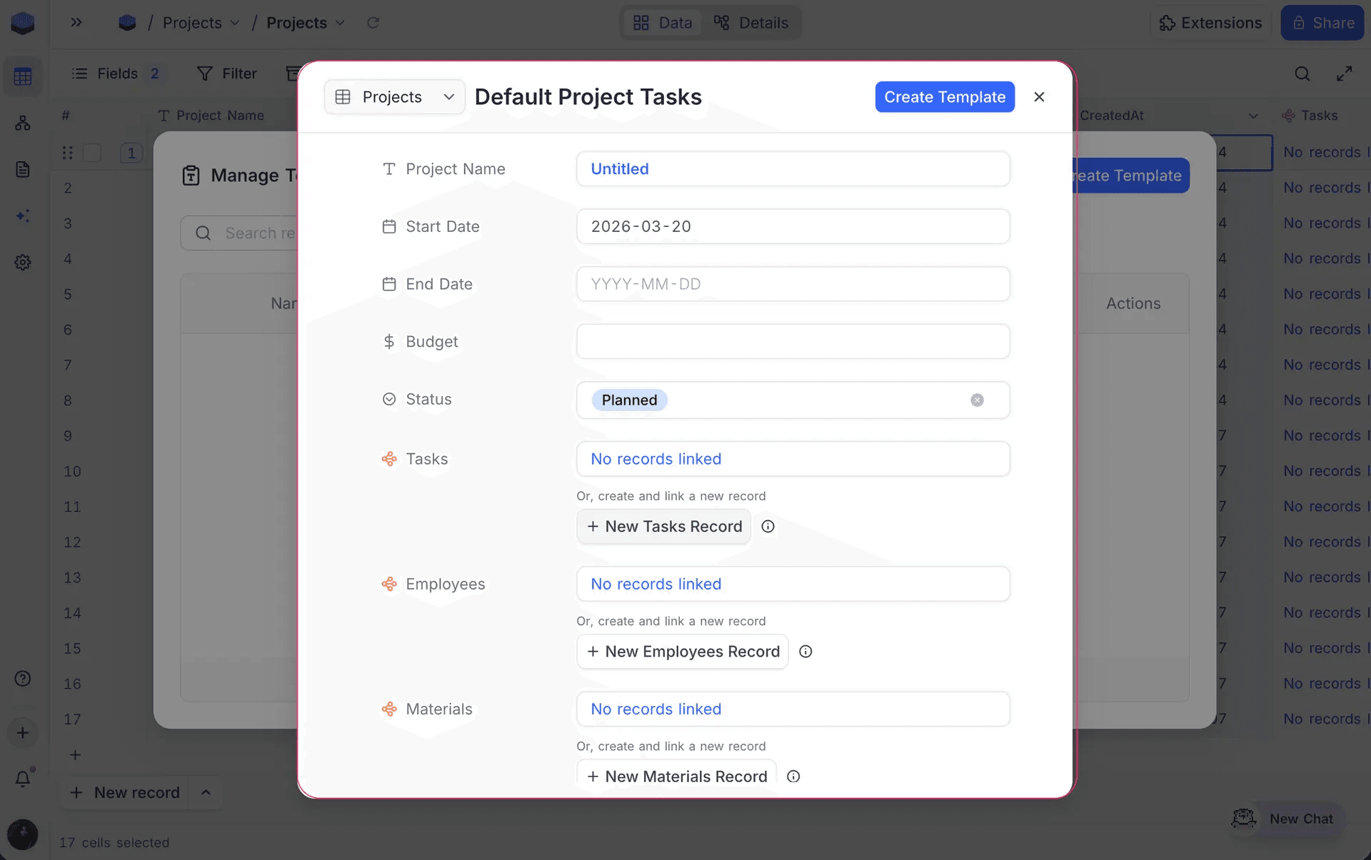 Record Templates