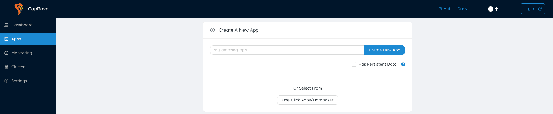 CapRover One-Click Apps