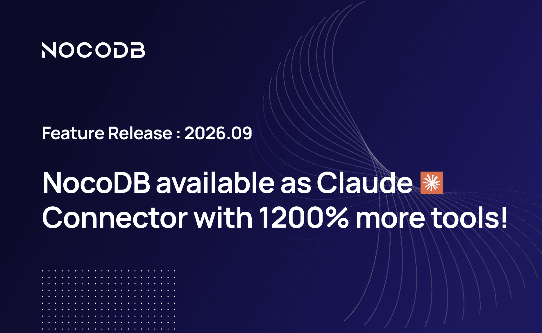 NocoDB available as Claude Connector with 1200% more tools!