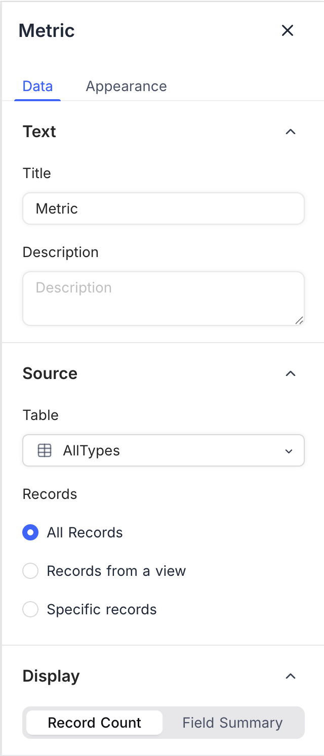 Number Widget Config 1